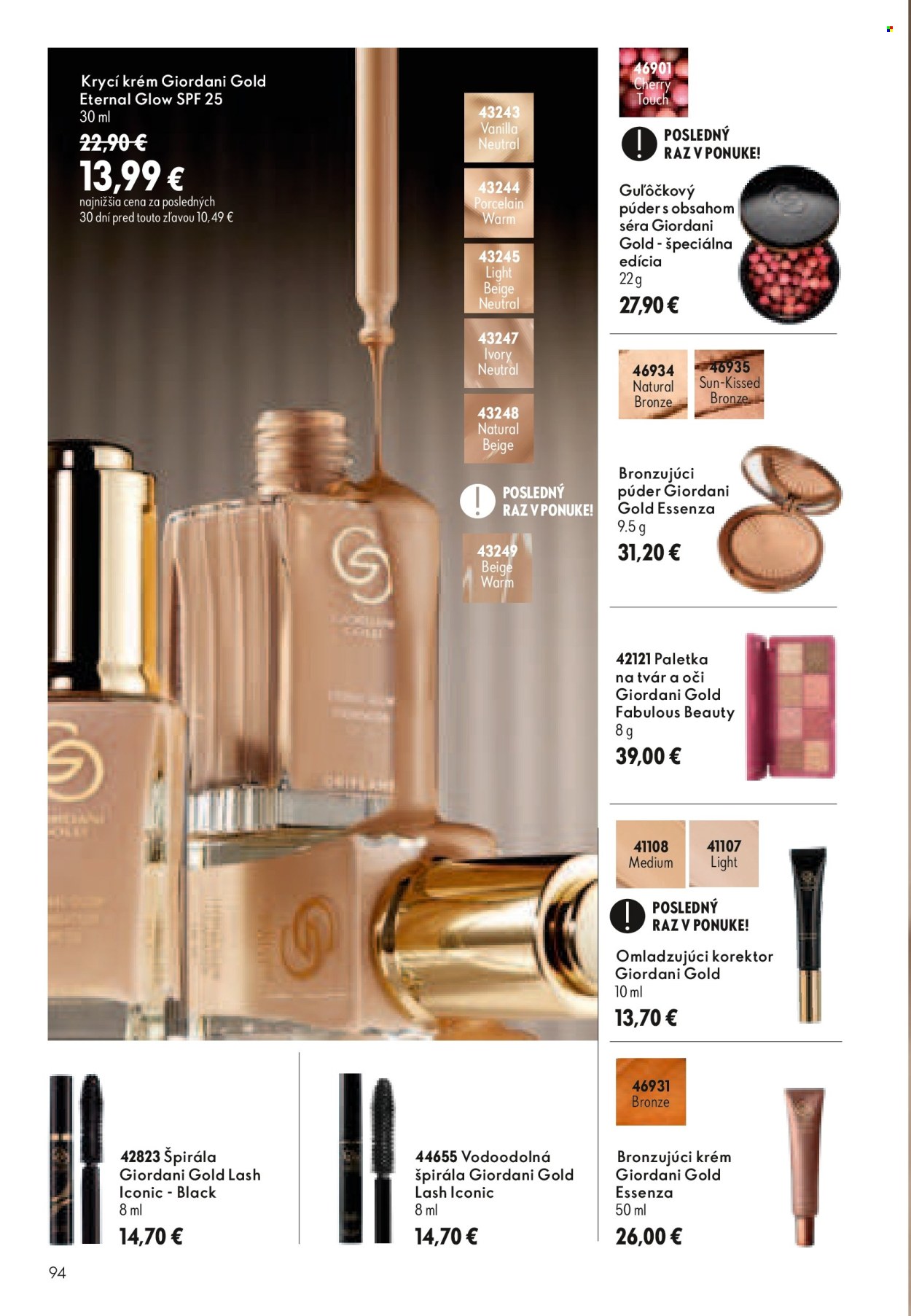 Leták Oriflame - 9.9.2026 - 29.9.2026. Strana 94