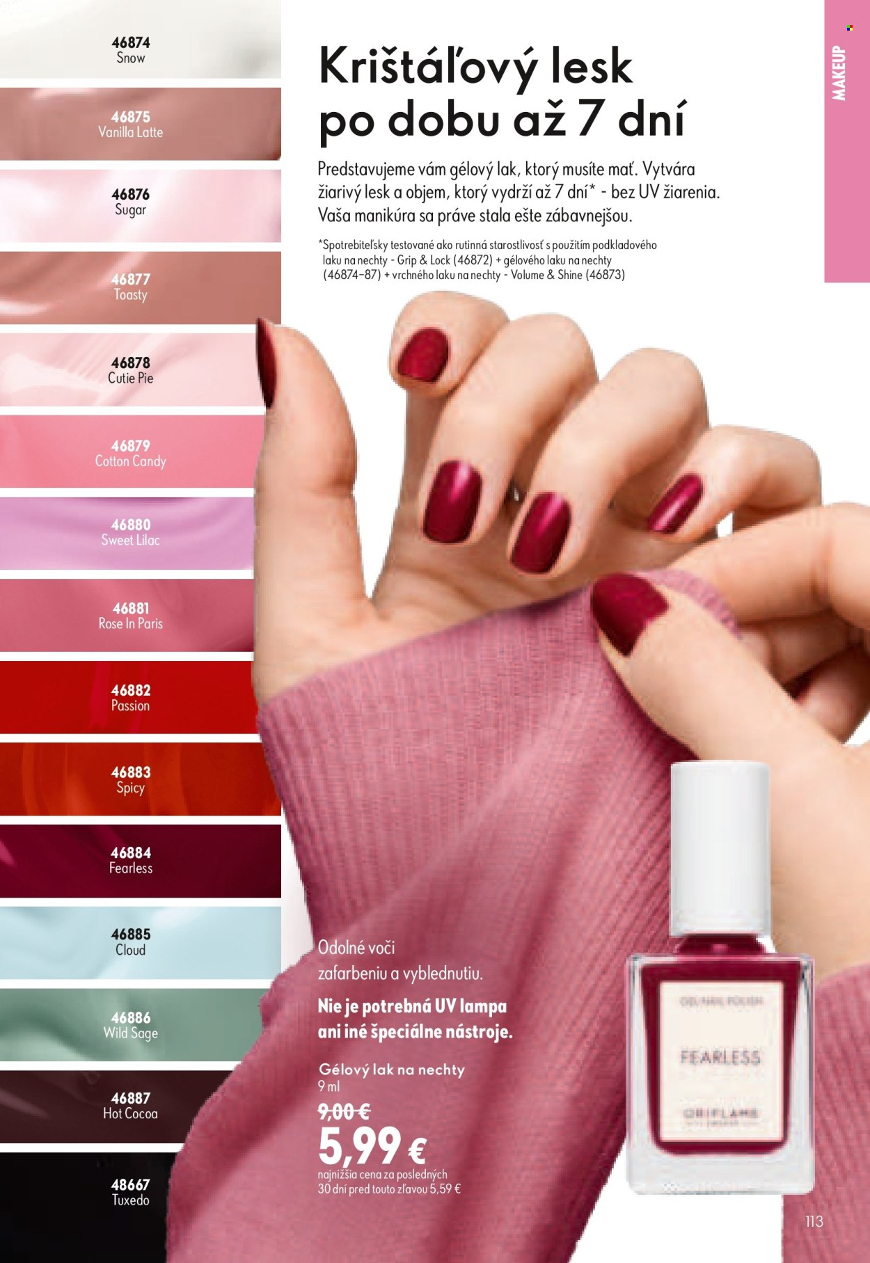 Leták Oriflame - 9.9.2026 - 29.9.2026. Strana 113