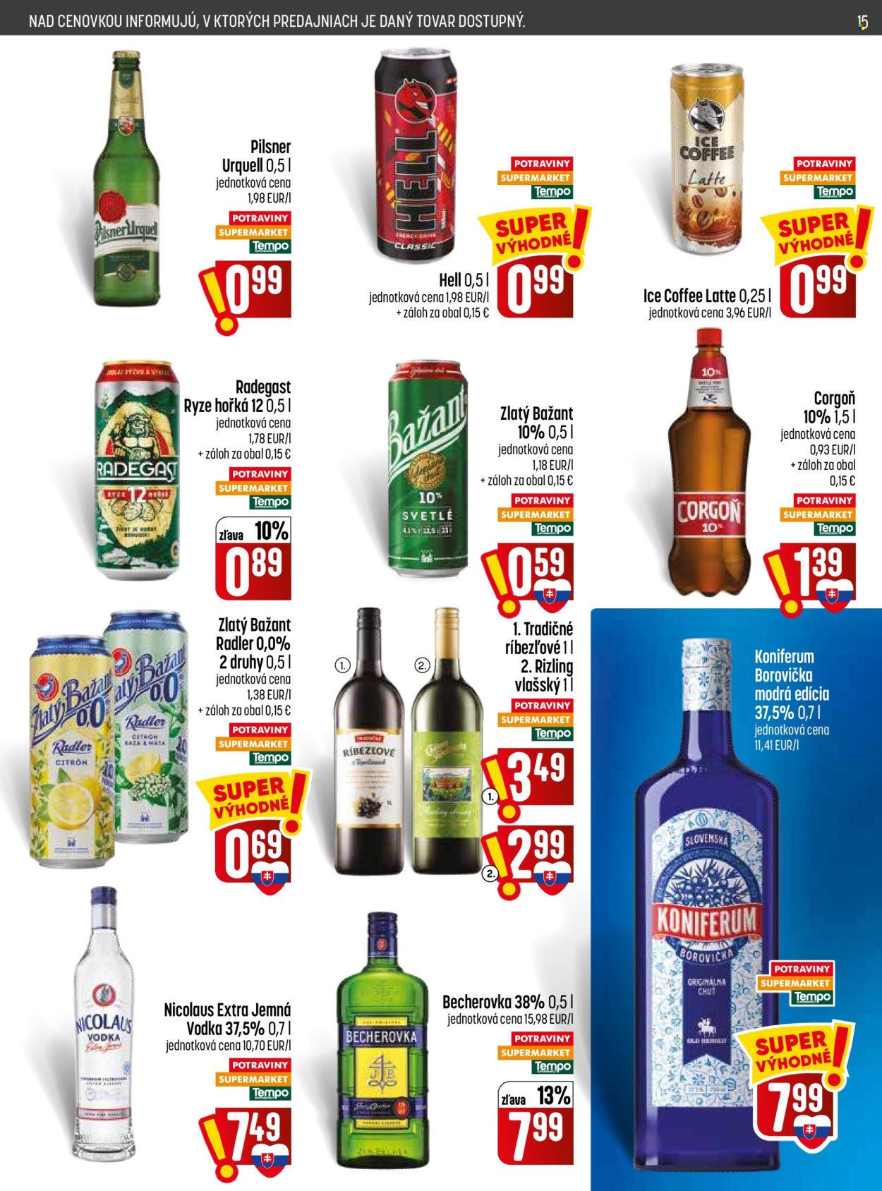 Leták COOP Jednota - 26.8.2026 - 2.9.2026. Strana 15