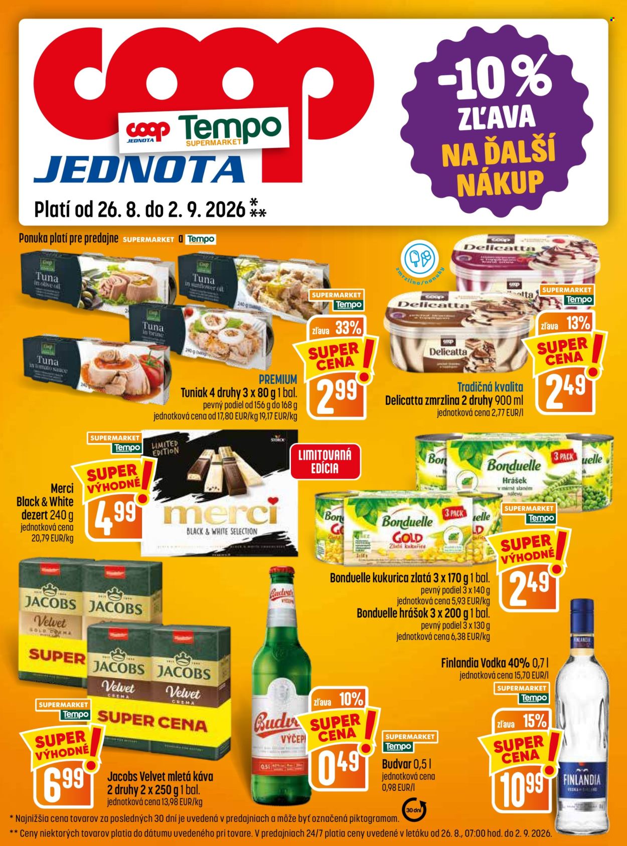 Leták COOP Jednota - 26.8.2026 - 2.9.2026. Strana 17