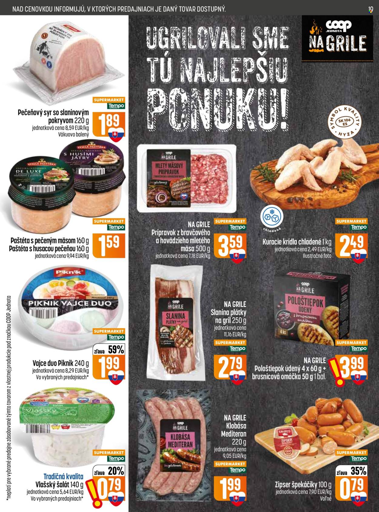 Leták COOP Jednota - 26.8.2026 - 2.9.2026. Strana 19