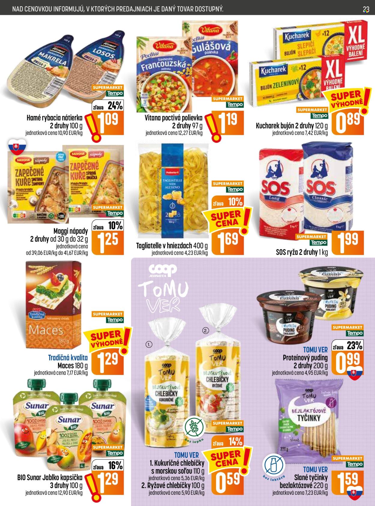 Leták COOP Jednota - 26.8.2026 - 2.9.2026. Strana 23