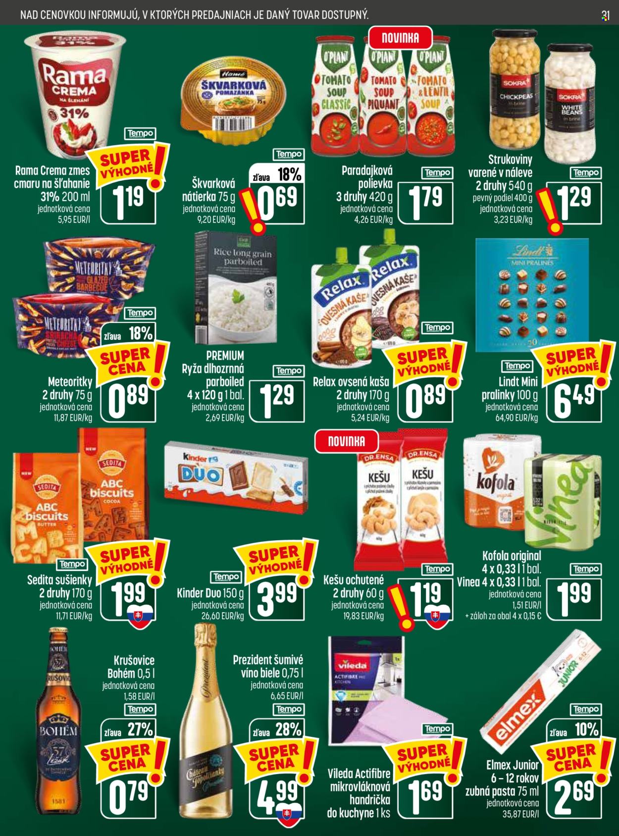 Leták COOP Jednota - 26.8.2026 - 2.9.2026. Strana 31