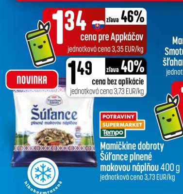 Mamičkine dobroty Šúľance plnené makovou náplňou 400 g