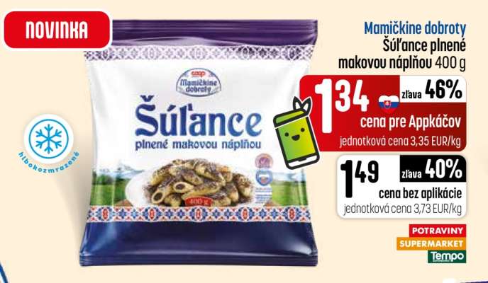 Mamičkine dobroty Šúľance plnené makovou náplňou 400 g