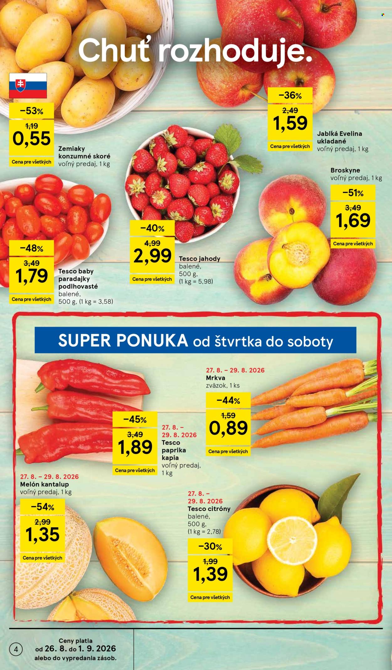 Leták TESCO - 26.8.2026 - 1.9.2026. Strana 4