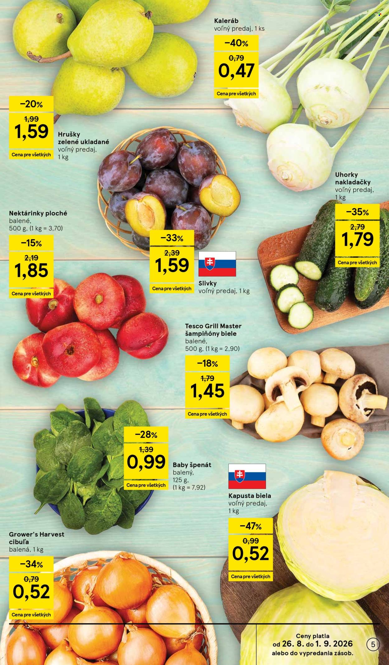 Leták TESCO - 26.8.2026 - 1.9.2026. Strana 5
