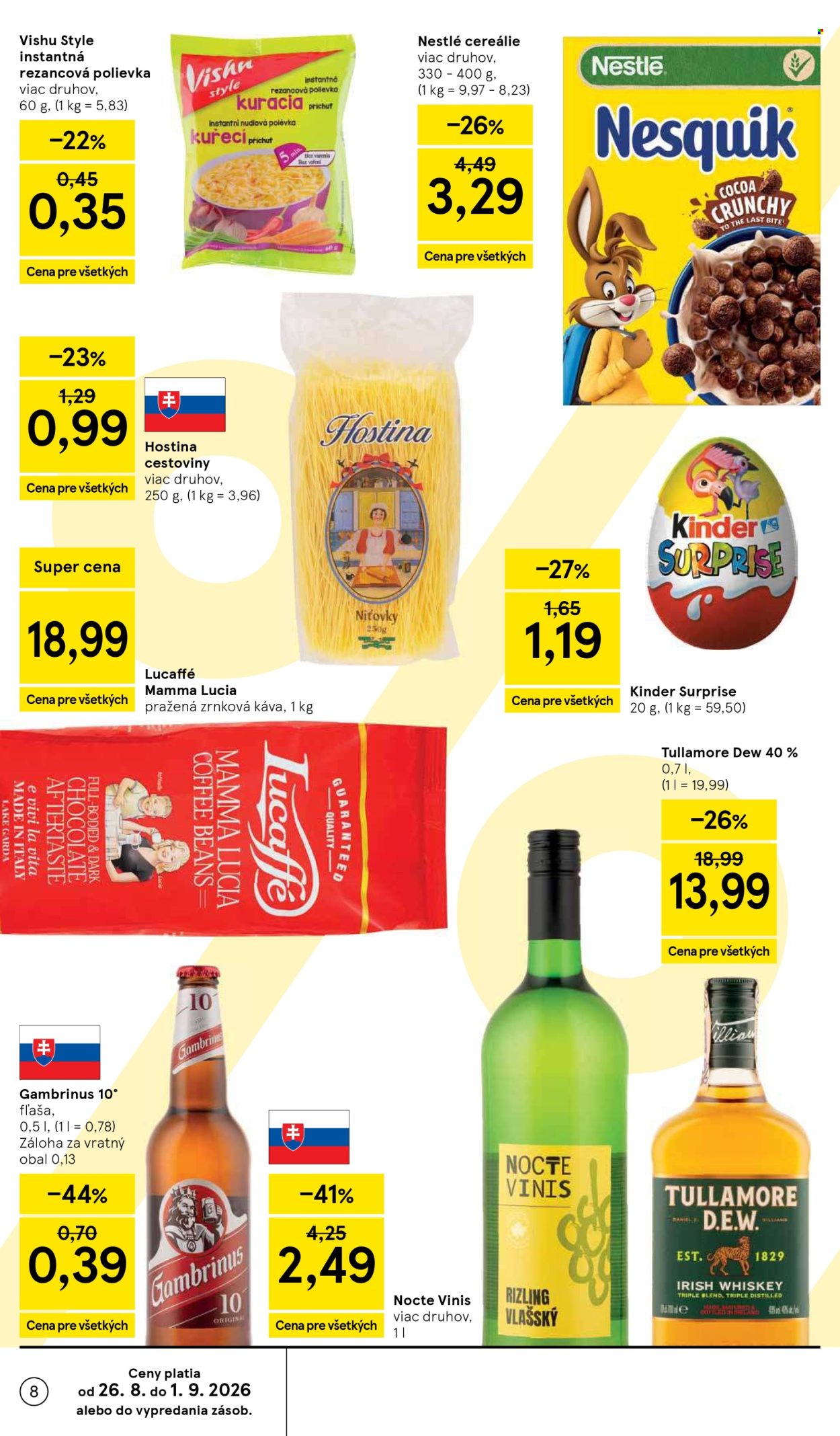Leták TESCO - 26.8.2026 - 1.9.2026. Strana 8