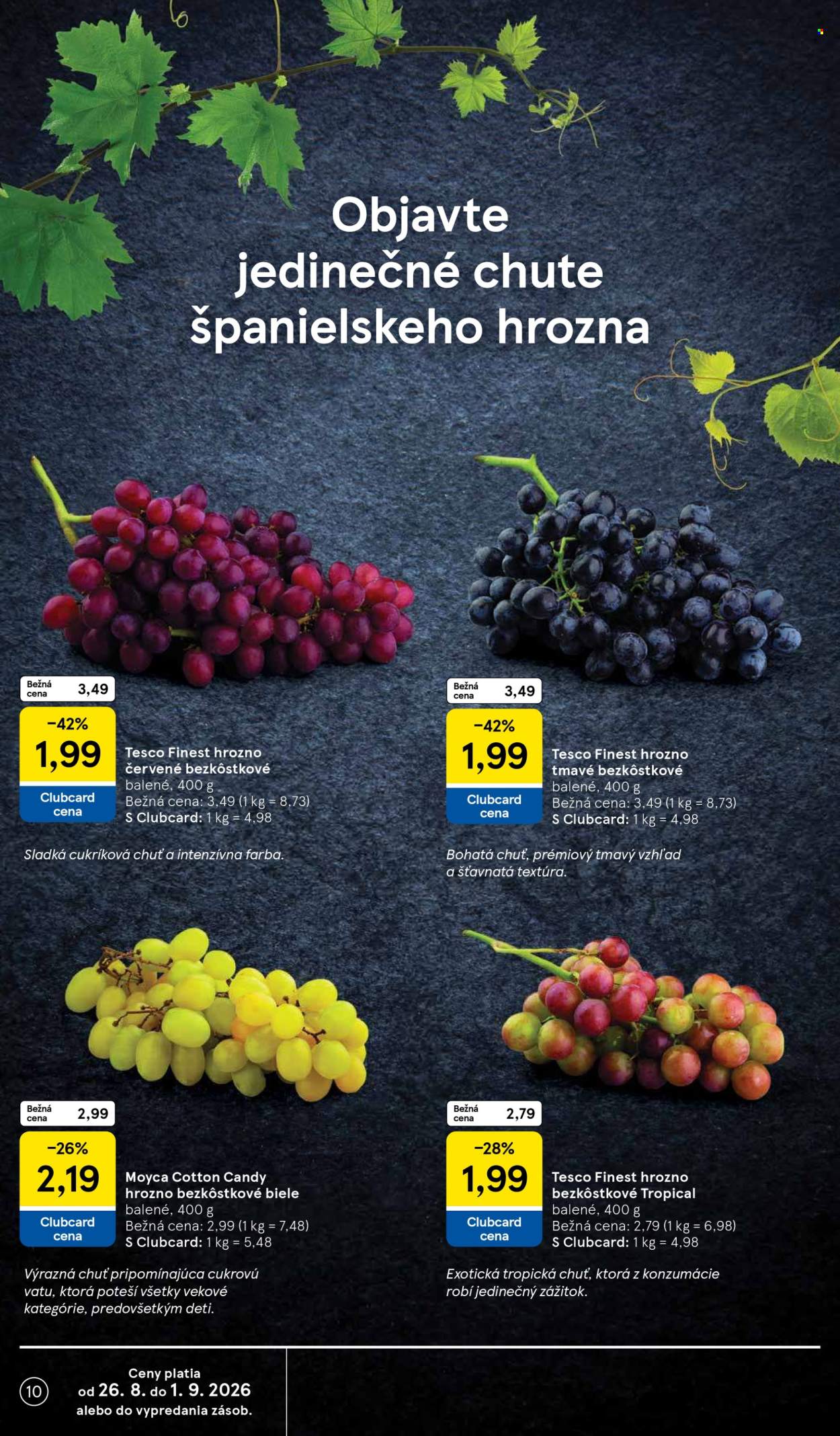 Leták TESCO - 26.8.2026 - 1.9.2026. Strana 10