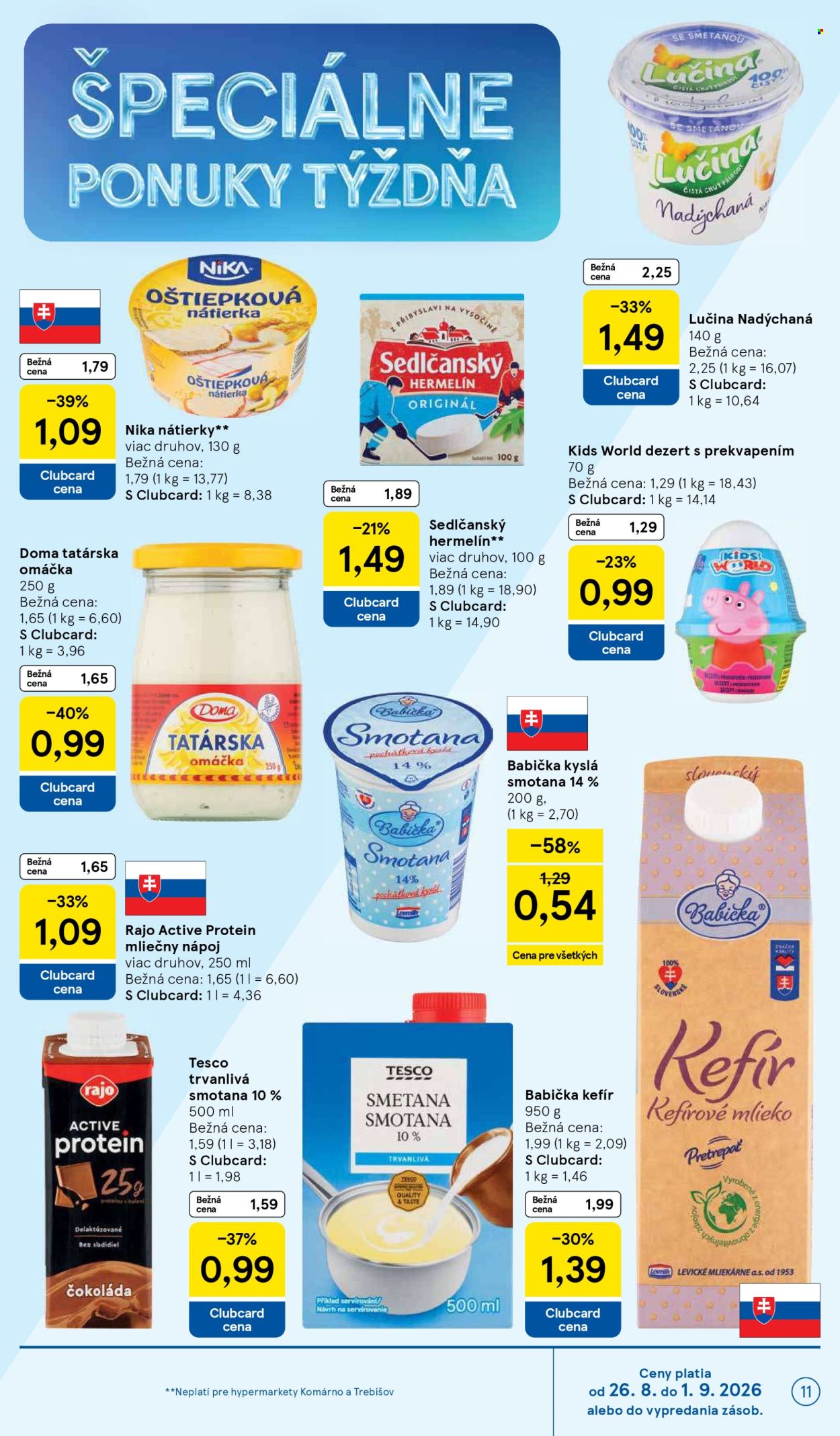 Leták TESCO - 26.8.2026 - 1.9.2026. Strana 11