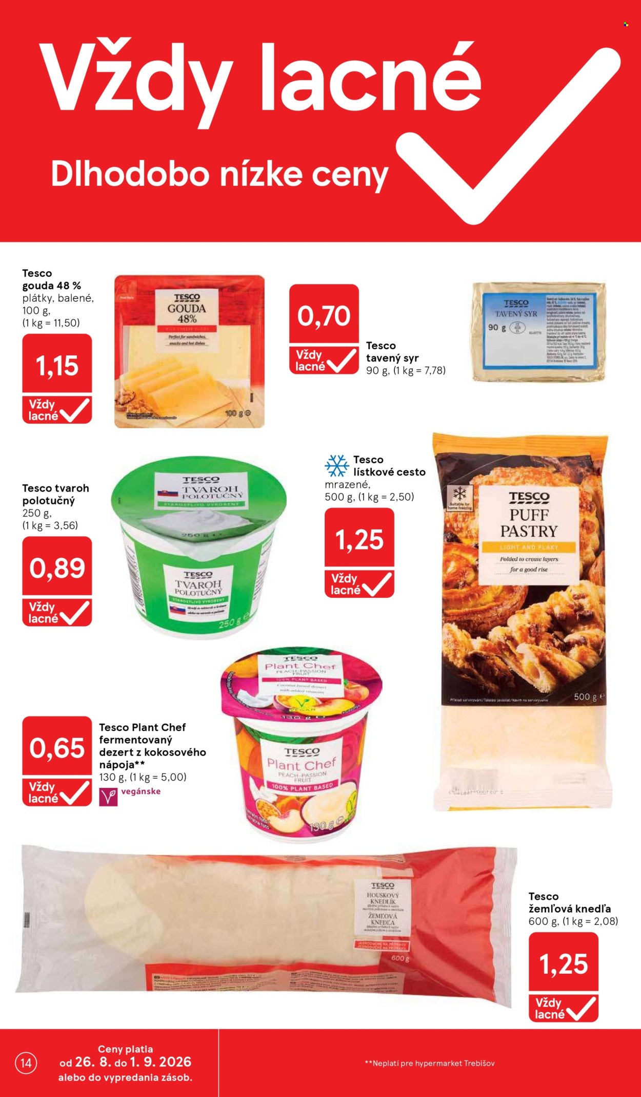 Leták TESCO - 26.8.2026 - 1.9.2026. Strana 14