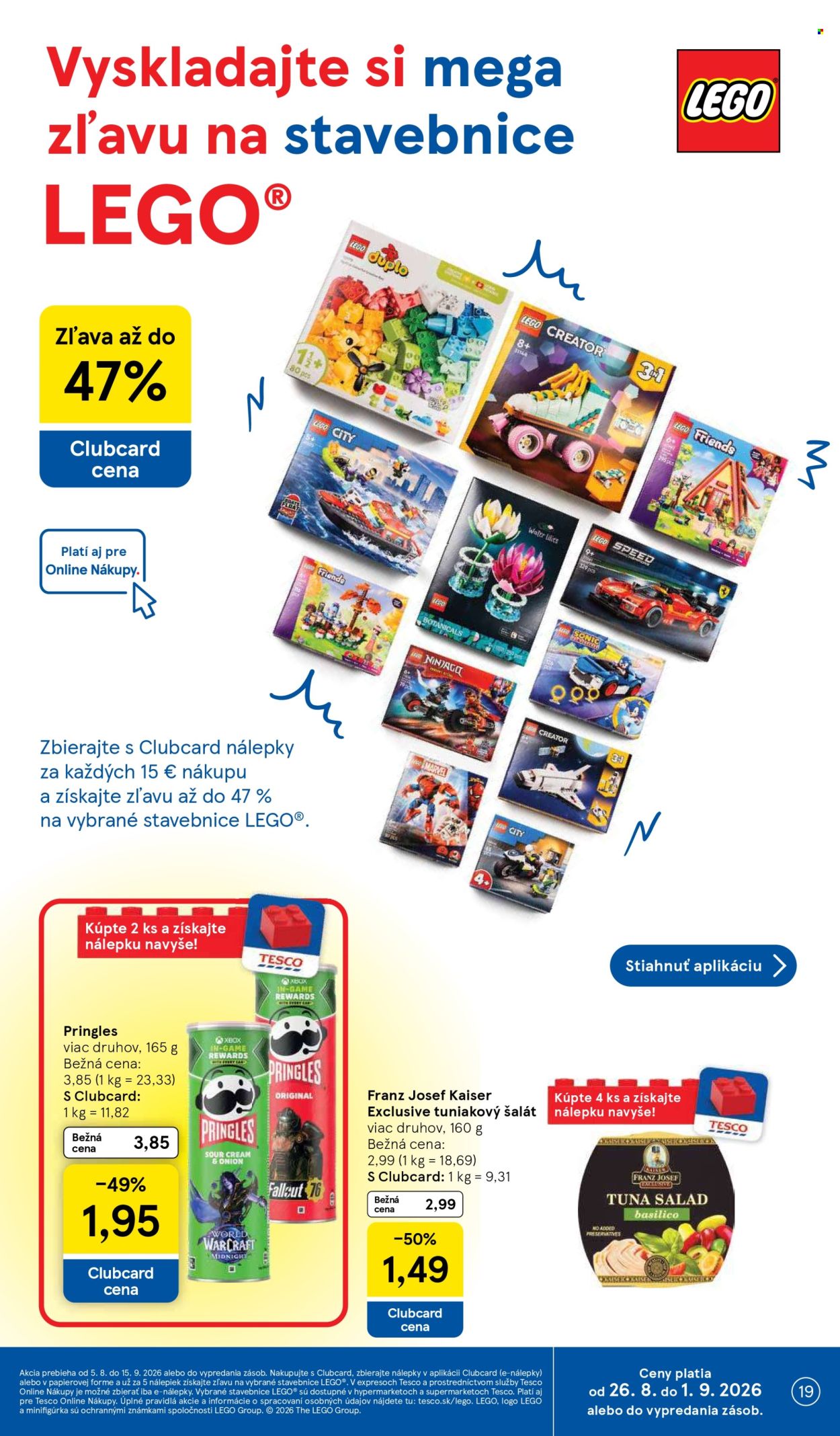 Leták TESCO - 26.8.2026 - 1.9.2026. Strana 19