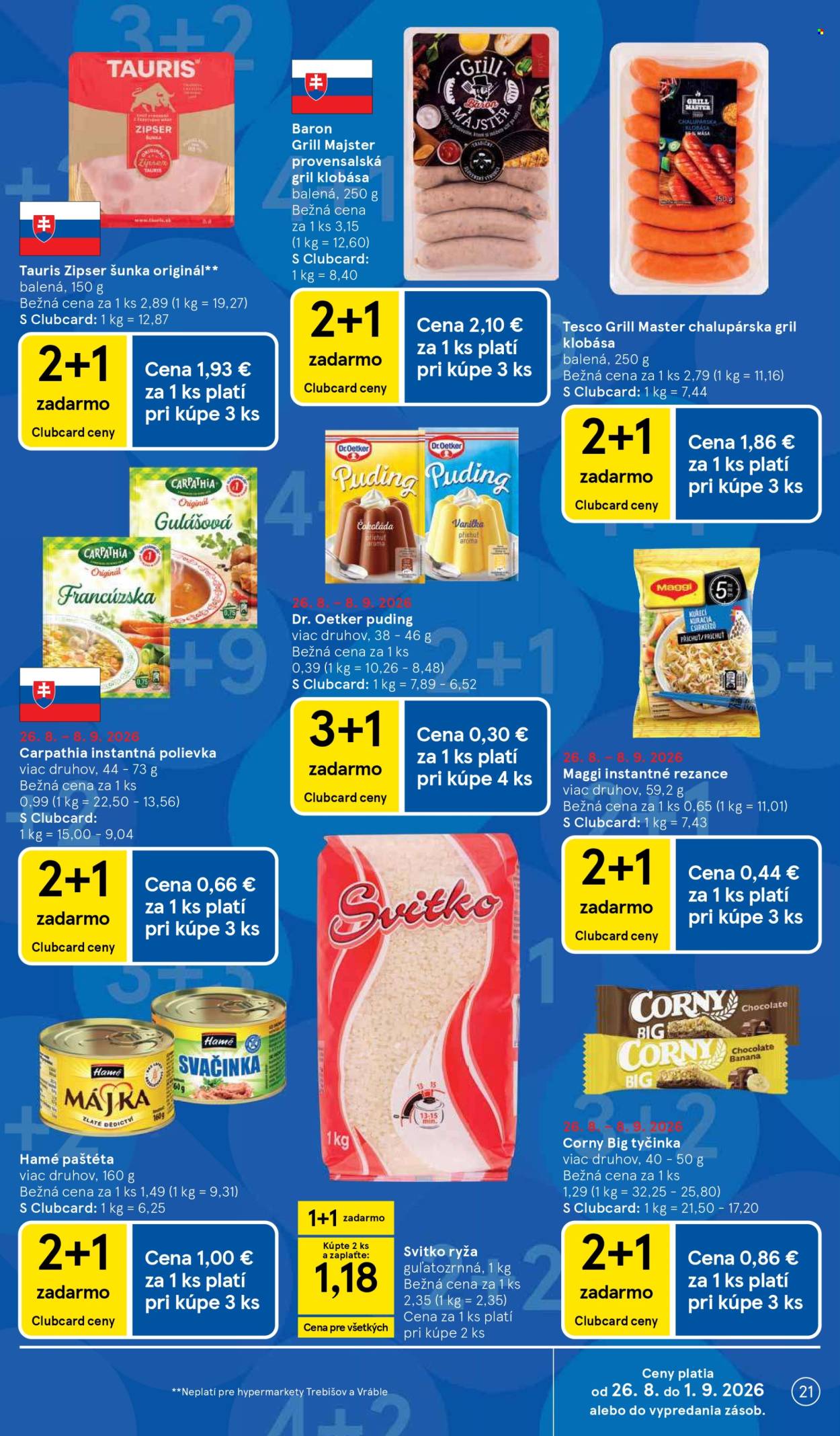 Leták TESCO - 26.8.2026 - 1.9.2026. Strana 21