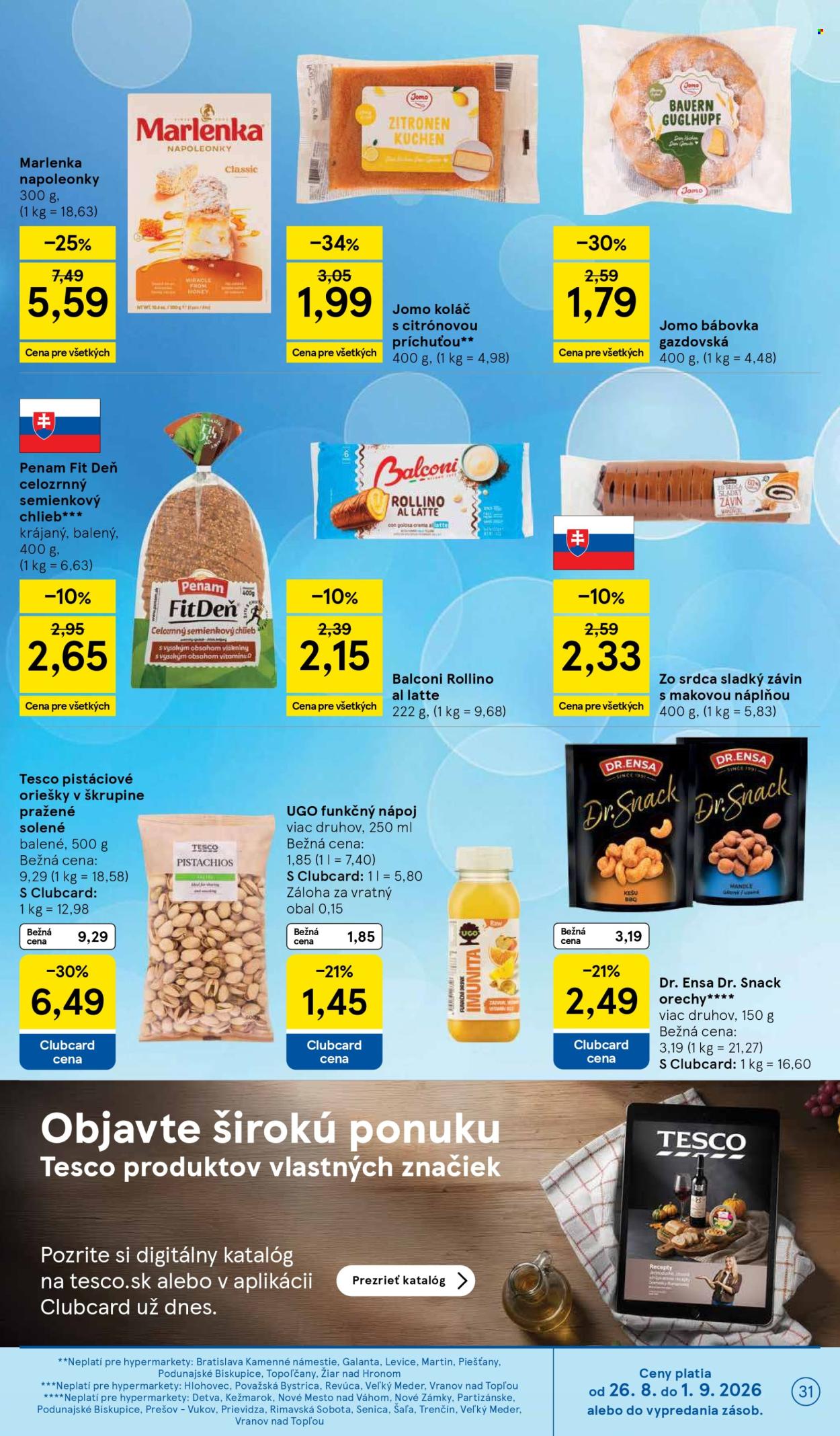 Leták TESCO - 26.8.2026 - 1.9.2026. Strana 31