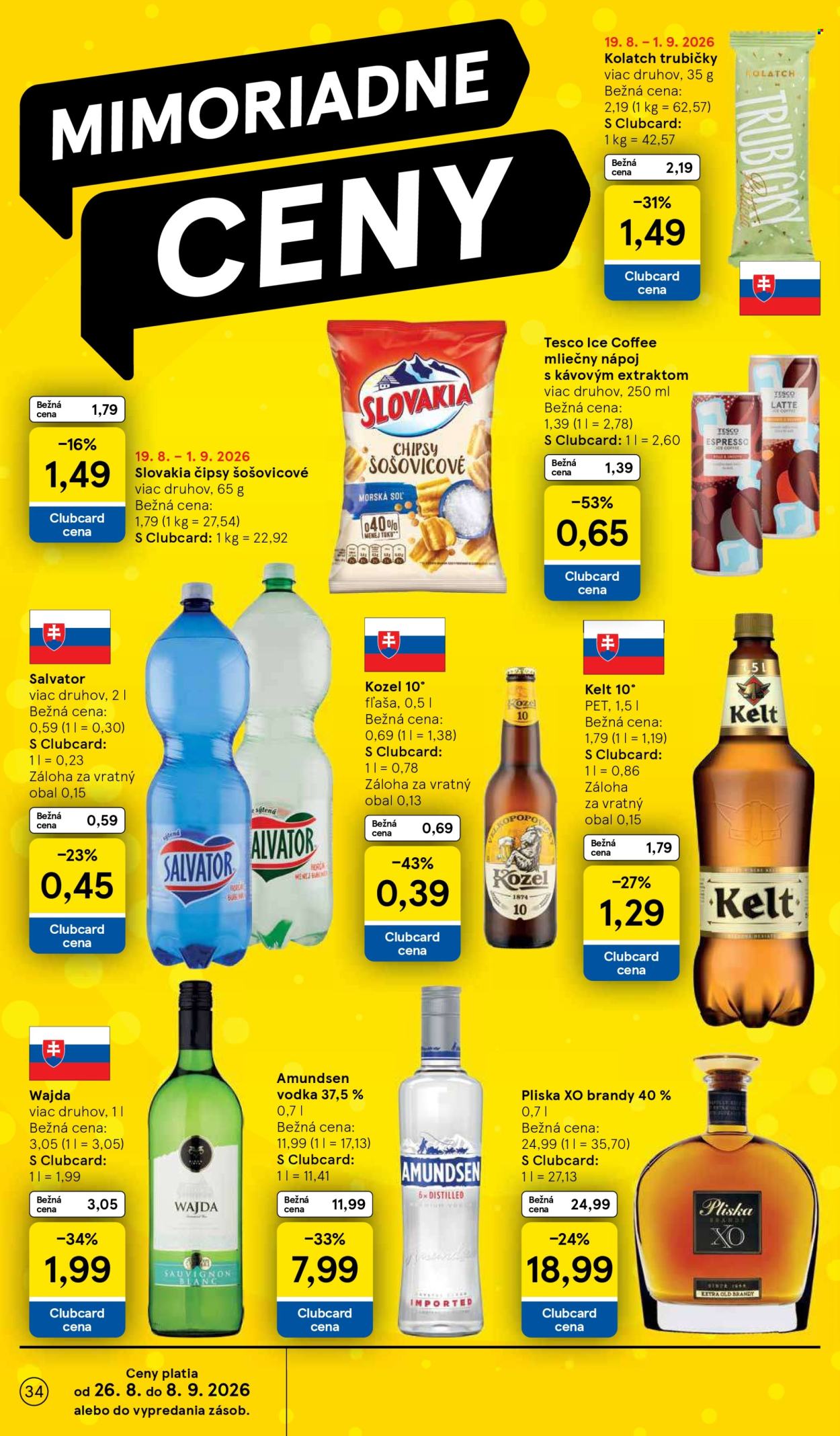 Leták TESCO - 26.8.2026 - 1.9.2026. Strana 34