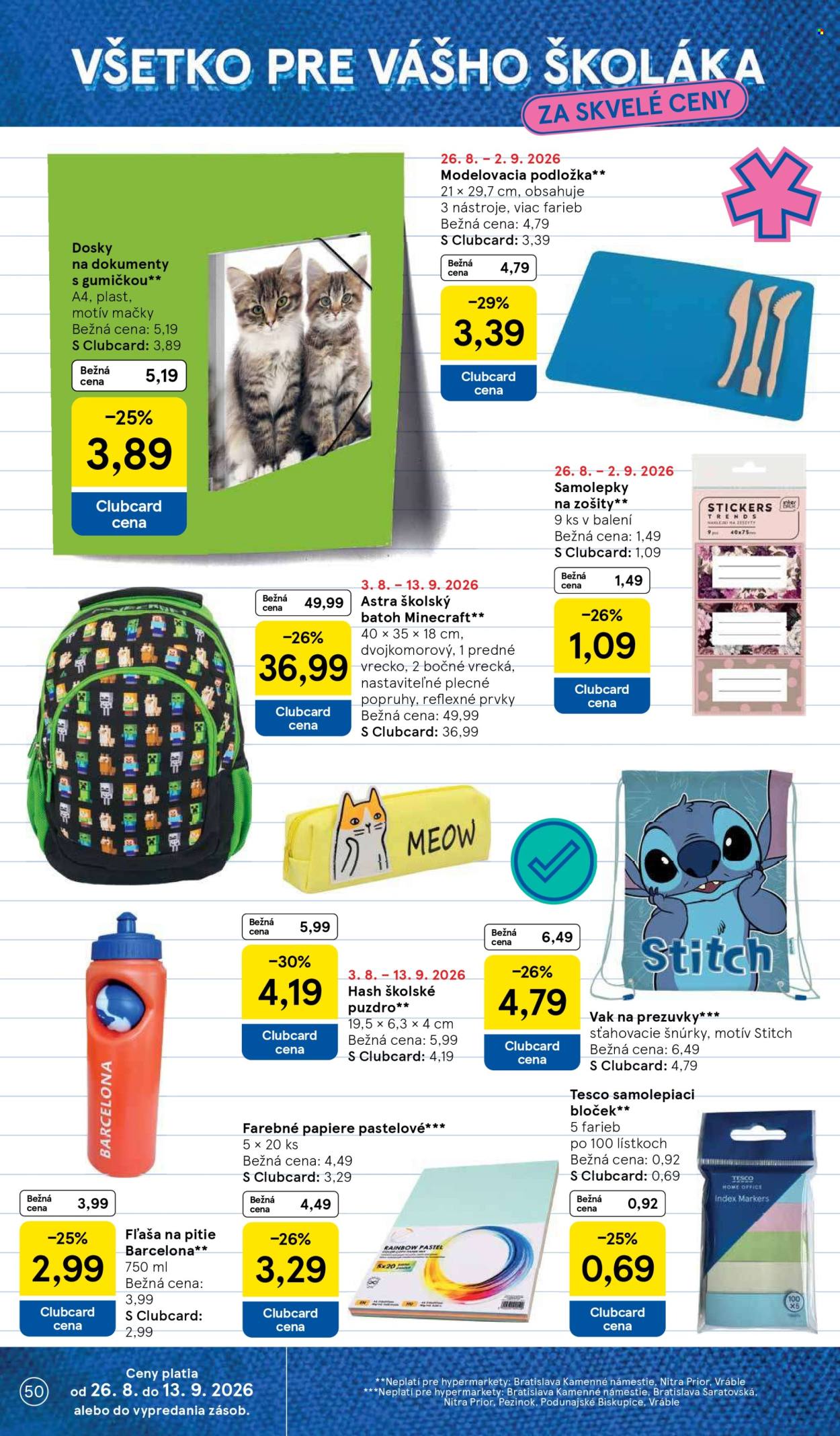 Leták TESCO - 26.8.2026 - 1.9.2026. Strana 50
