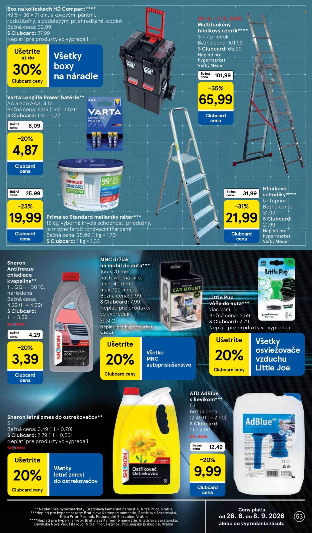 Leták TESCO - 26.8.2026 - 1.9.2026. Strana 53