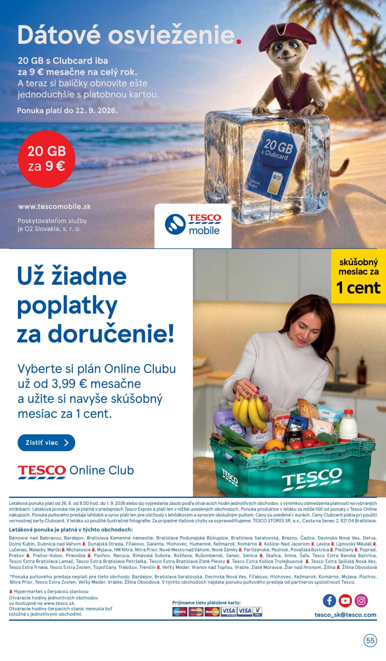 Leták TESCO - 26.8.2026 - 1.9.2026. Strana 55