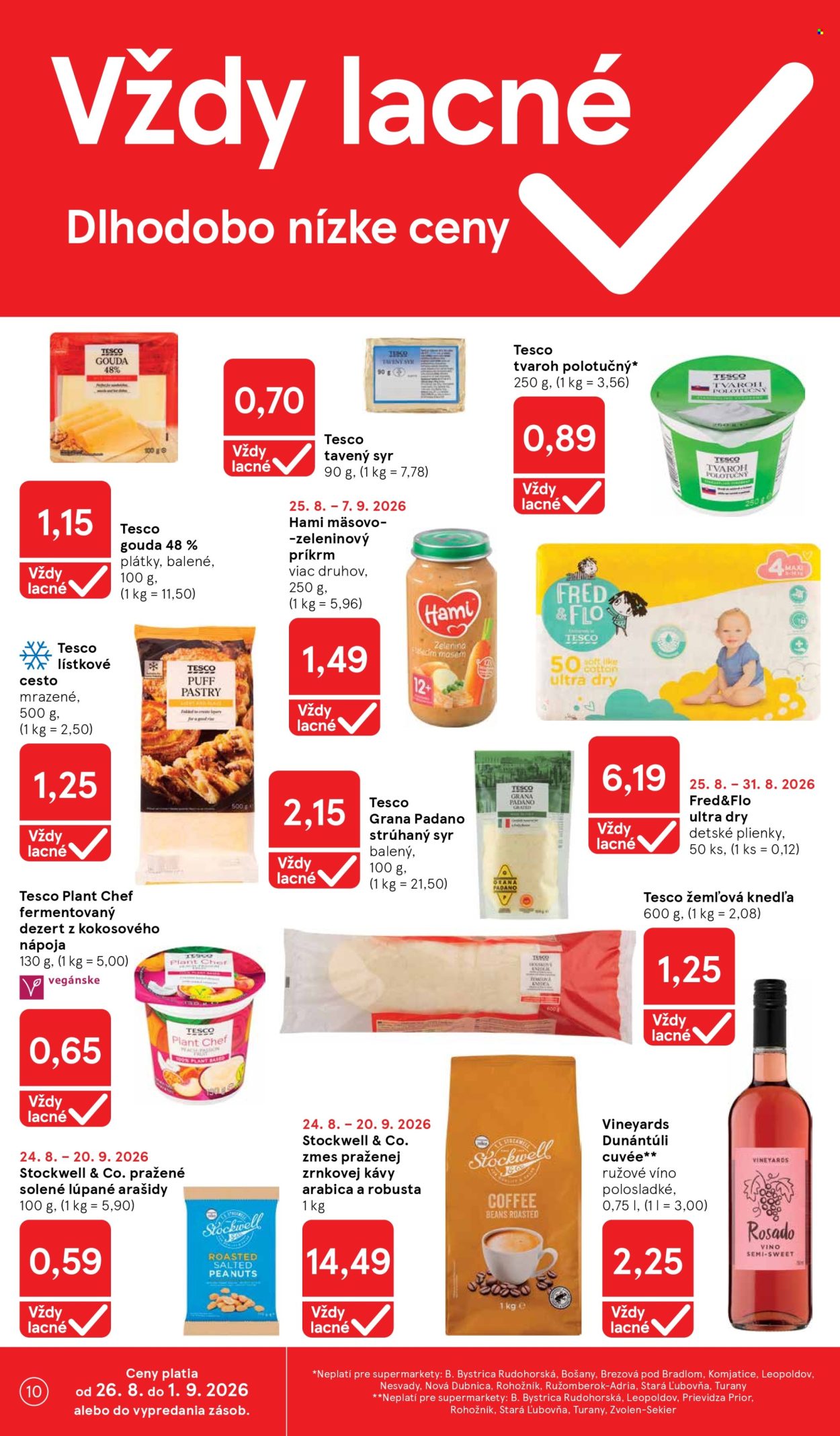 Leták TESCO supermarket - 26.8.2026 - 1.9.2026. Strana 10