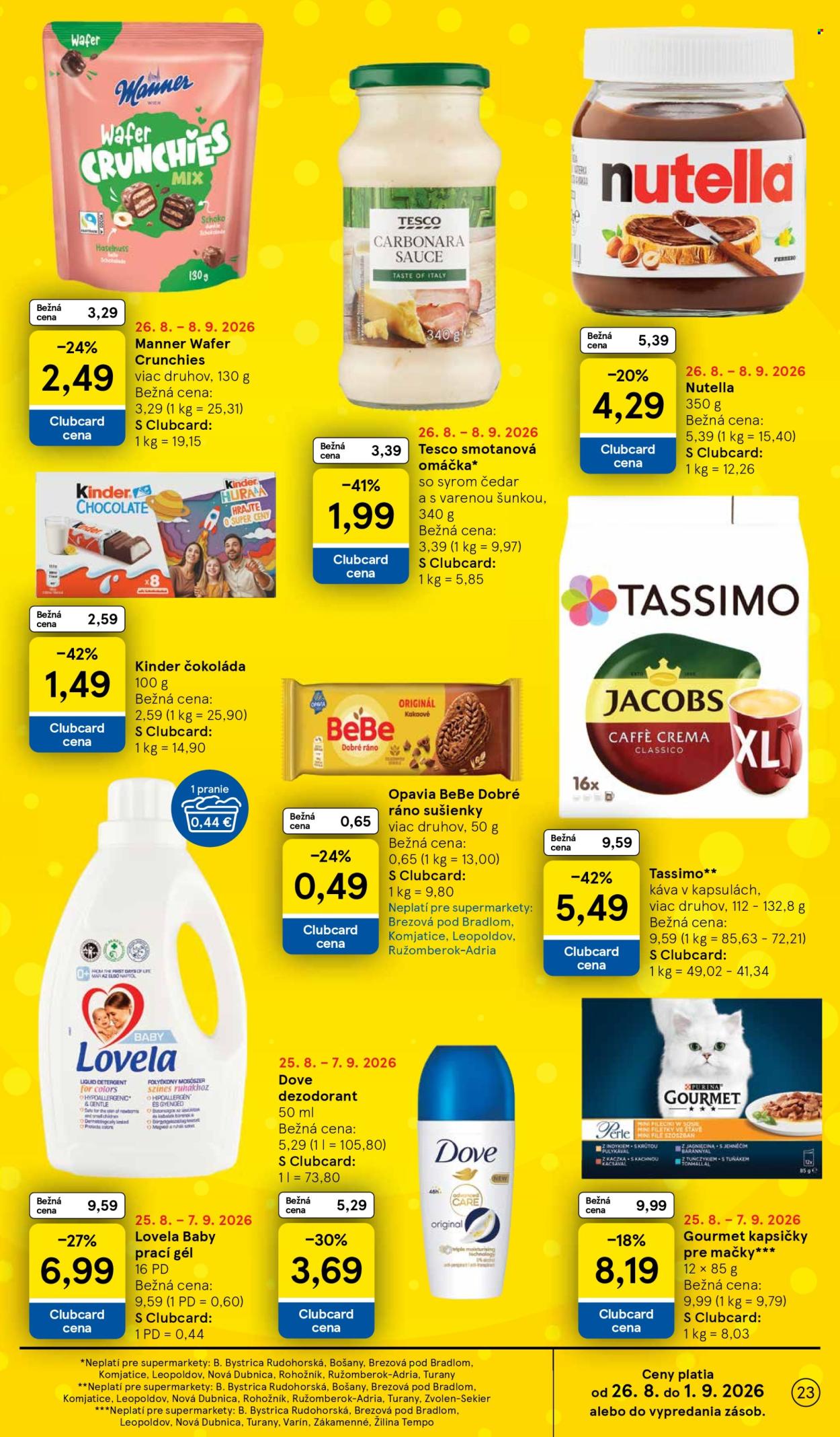 Leták TESCO supermarket - 26.8.2026 - 1.9.2026. Strana 23