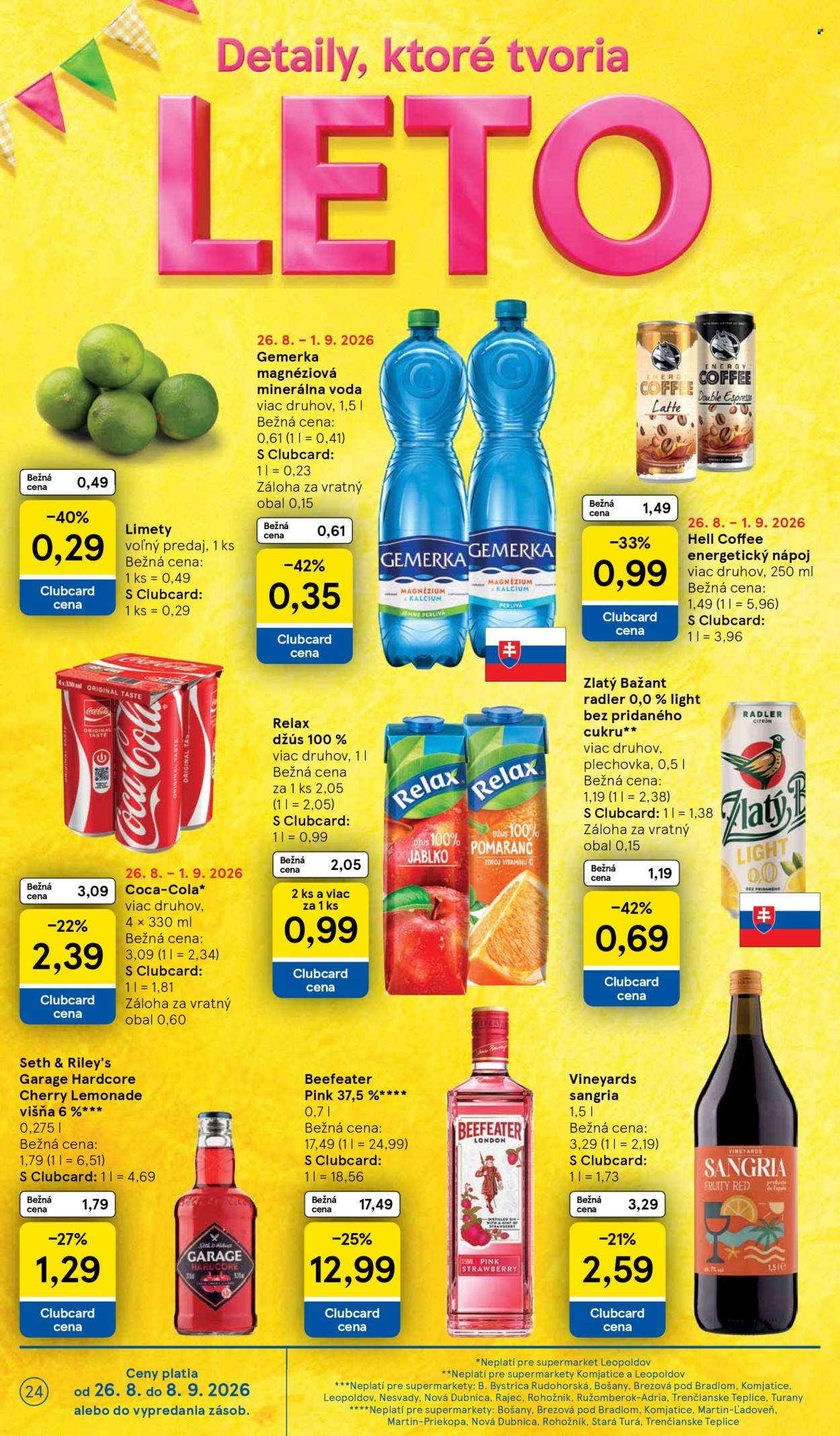 Leták TESCO supermarket - 26.8.2026 - 1.9.2026. Strana 24