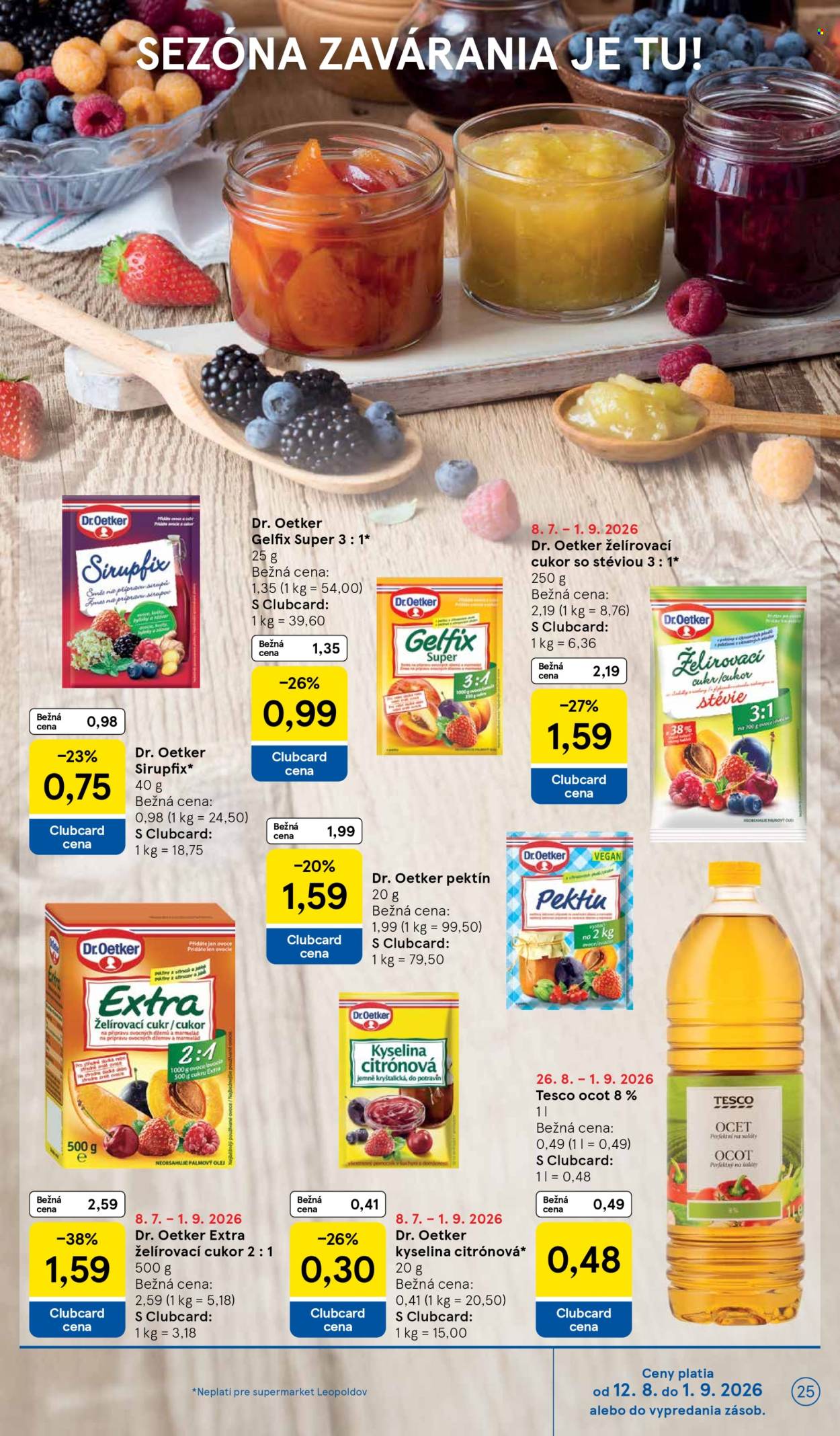 Leták TESCO supermarket - 26.8.2026 - 1.9.2026. Strana 25