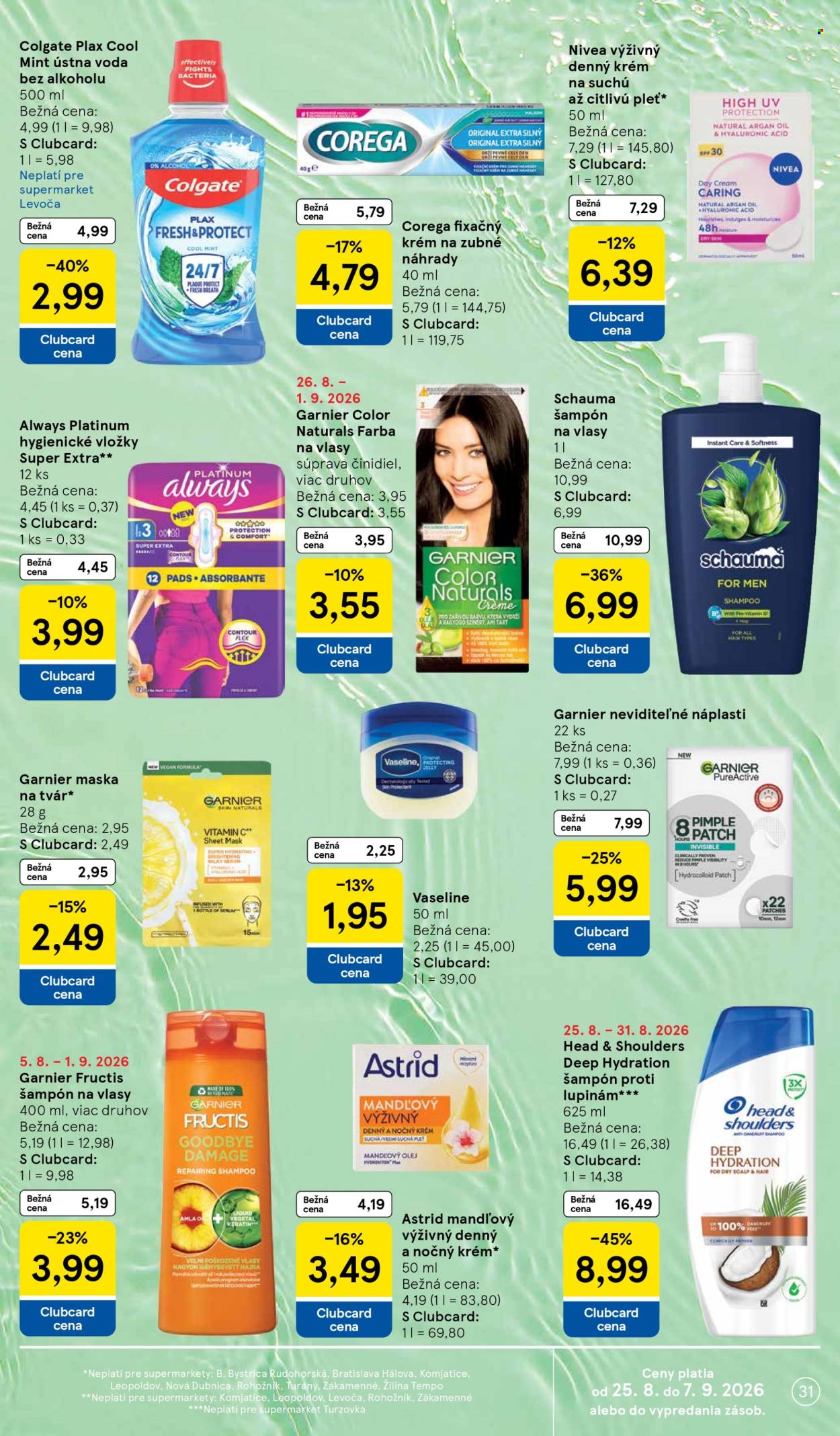 Leták TESCO supermarket - 26.8.2026 - 1.9.2026. Strana 31