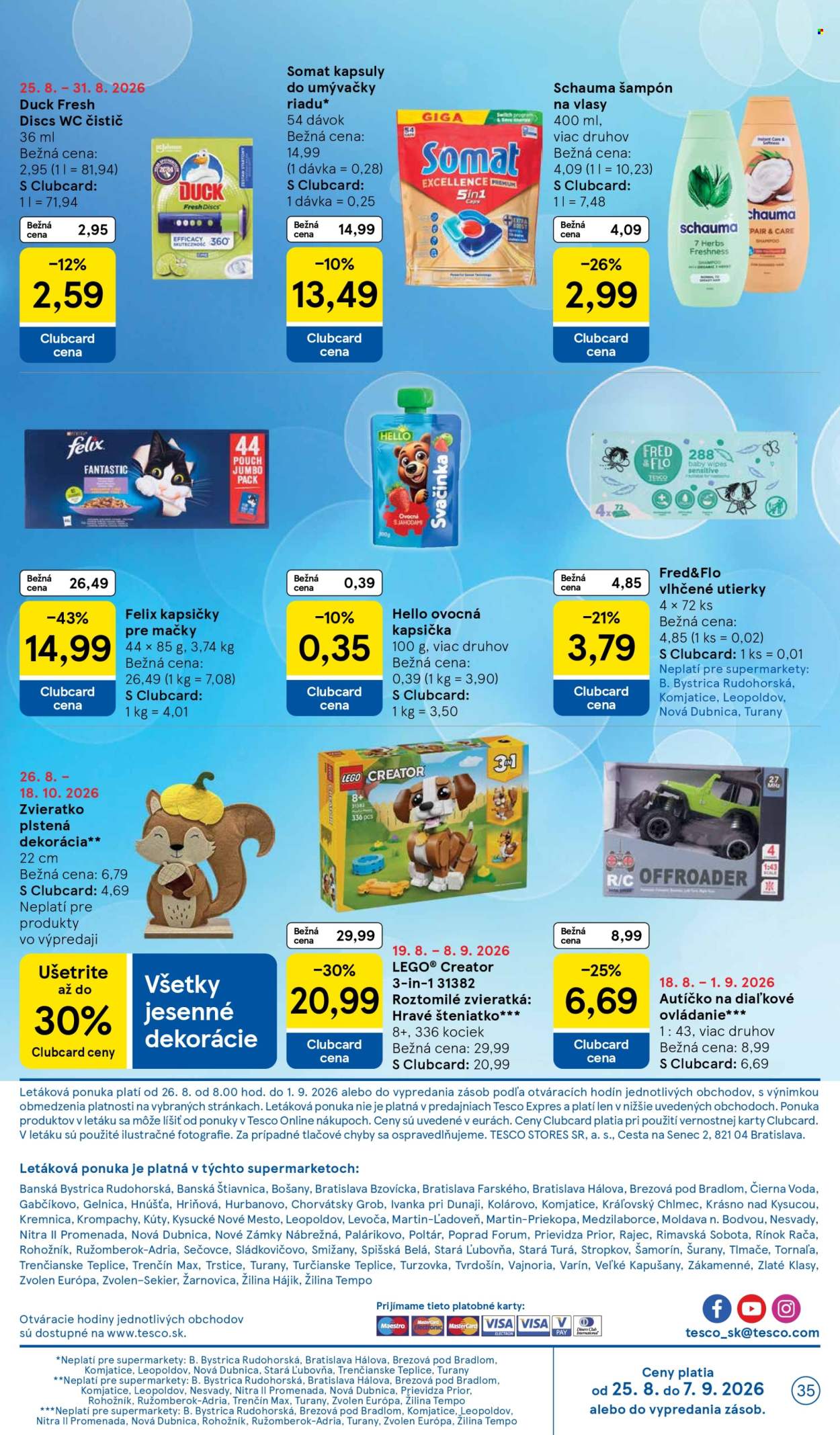 Leták TESCO supermarket - 26.8.2026 - 1.9.2026. Strana 35
