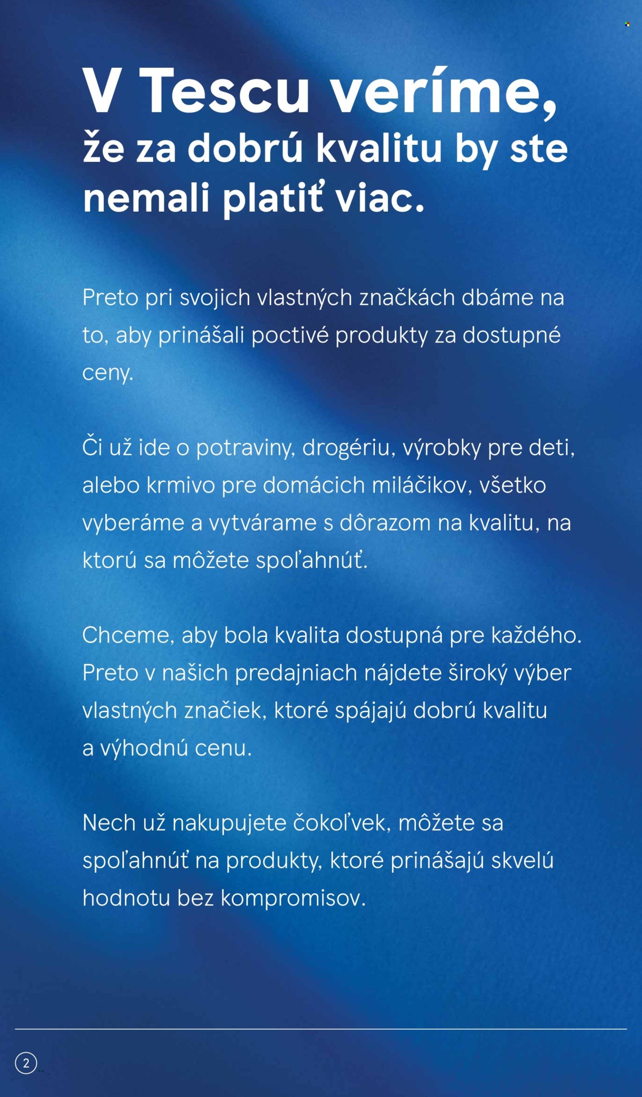 Leták TESCO hypermarket - 24.8.2026 - 20.9.2026. Strana 2