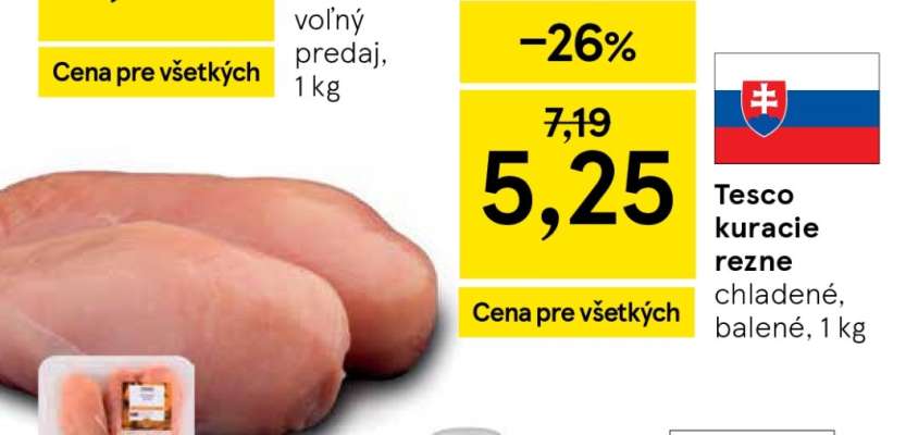 Tesco kuracie rezne