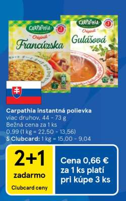 CARPATHIA Instantná polievka