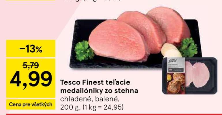 Tesco Finest teľacie medailóniky zo stehna