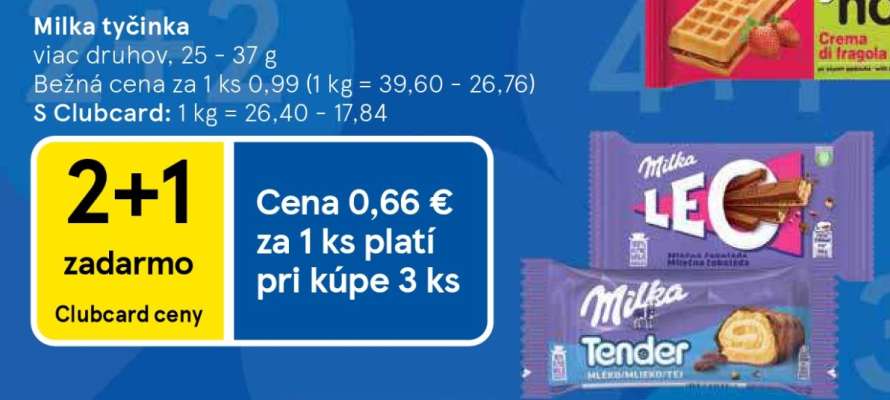 Milka tyčinka