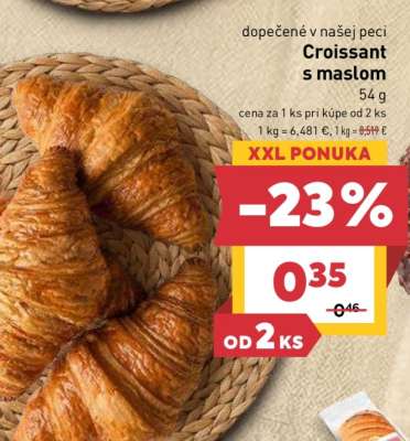 Croissant s maslom