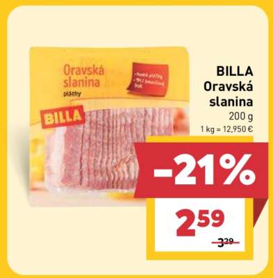 BILLA Oravská slanina