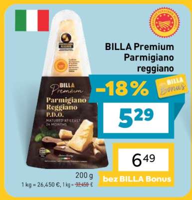 BILLA Premium Parmigiano reggiano
