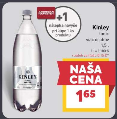 Kinley tonic viac druhov