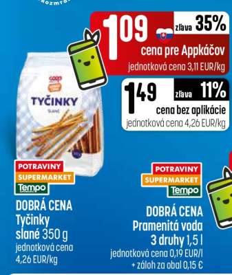 Tyčinky slané 350 g