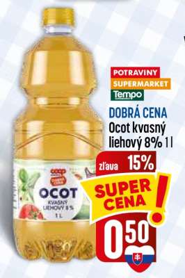 Ocot kvasný liehový 8% 1l