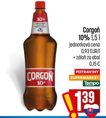 Corgoň 10% 1,5 l