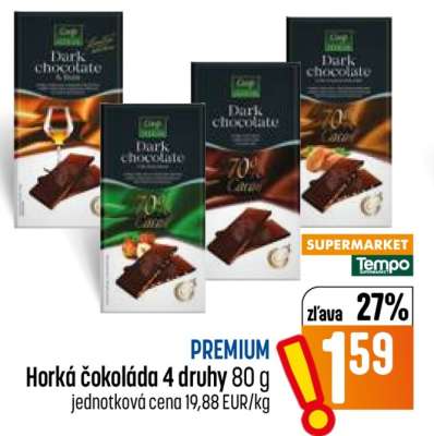 Horká čokoláda 4 druhy 80 g