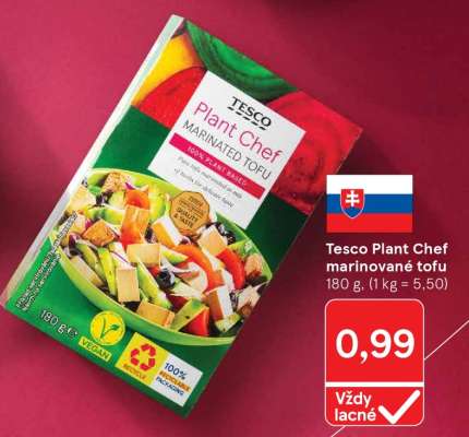 Tesco Plant Chef marinované tofu