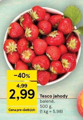 Tesco jahody
