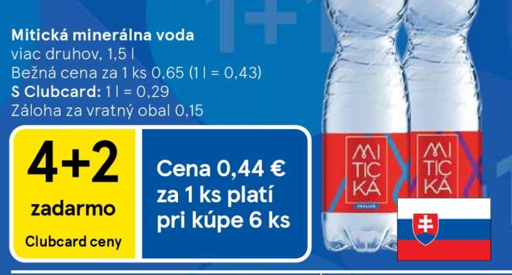 MITICKÁ Minerálna voda