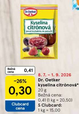 Dr. Oetker kyselina citrónová
