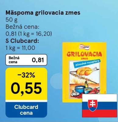 Mäspoma grilovacia zmes