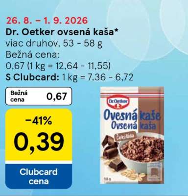 Dr. Oetker ovsená kaša