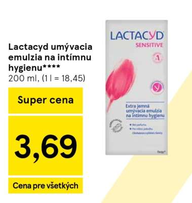 Lactacyd umývacia emulzia na intímnu hygienu