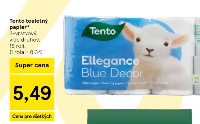 TENTO TOALETNÝ PAPIER