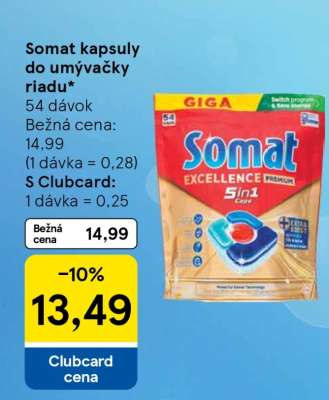 Somat kapsuly do umývačky riadu